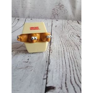 Vintage 1989 Burger King Kids Meal Rolling Racers Chicken Tenders Food Toys